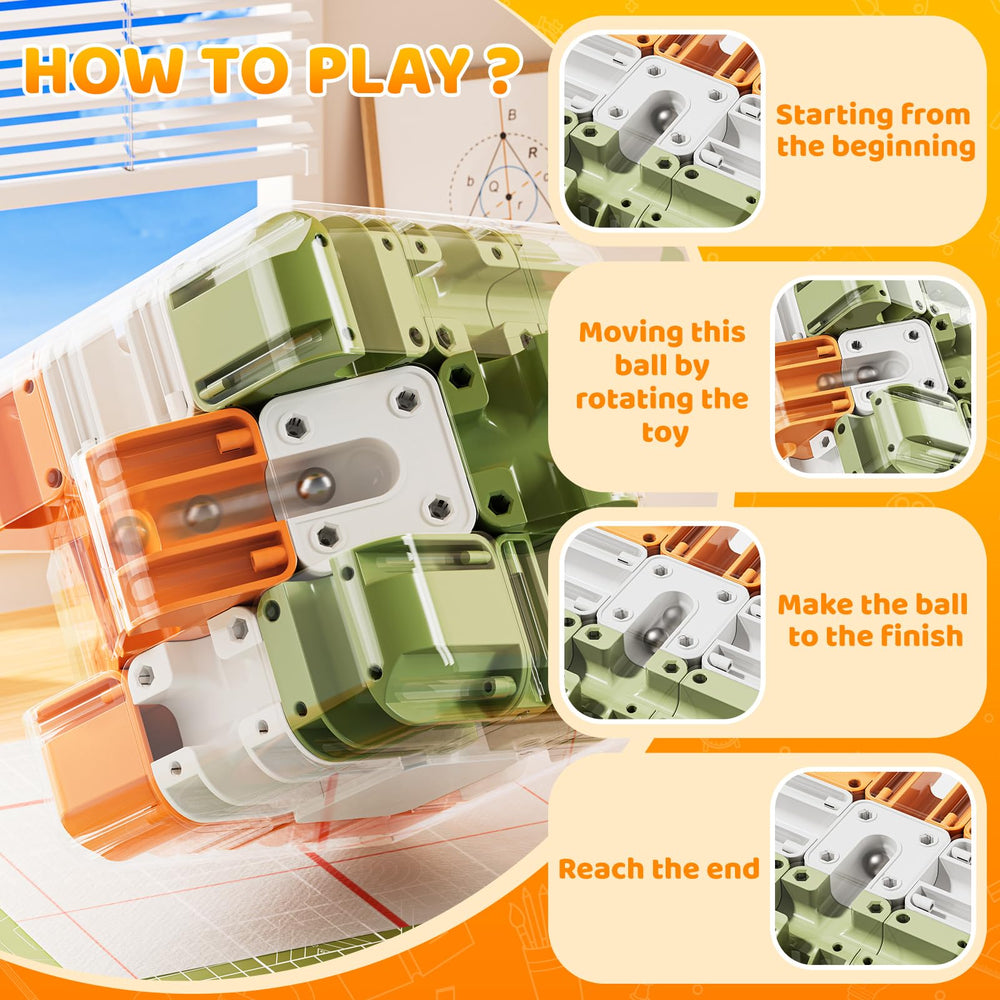 KIZONLY 3D cube puzzle supports focus and problem solving in kids and adults.