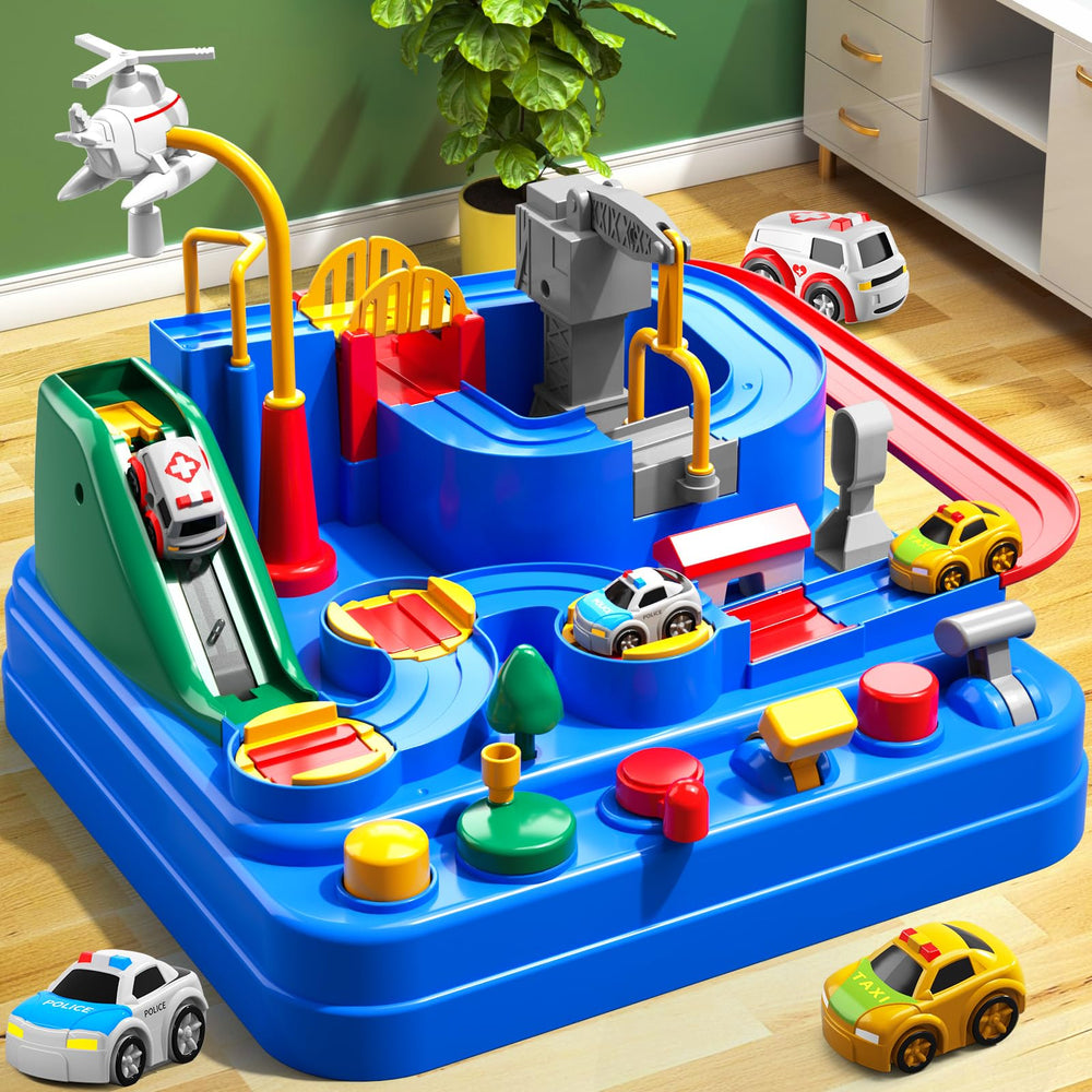 KIZONLY birthday gift race track sparks curious play for 3+ kids.