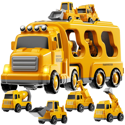 KIZONLY construction trucks carrier image for imaginative play