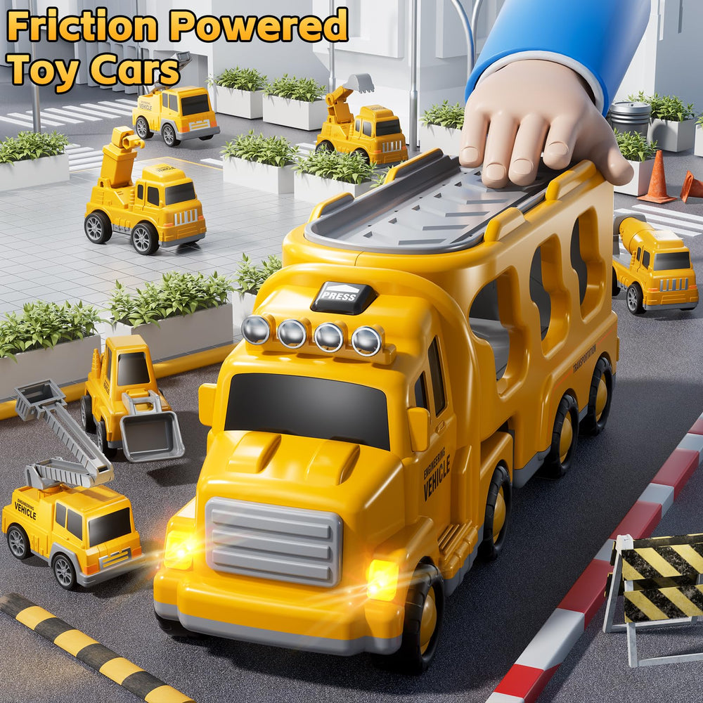 KIZONLY excavator toy with light sound enhances sensory play