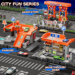 KIZONLY themed accessories enrich garage play and storytelling.