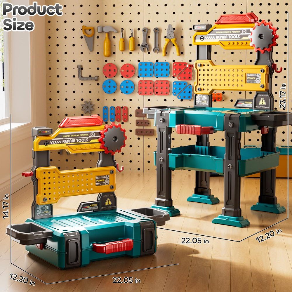 KIZONLY Hammer, screws, and wrenches set designed for early construction skills