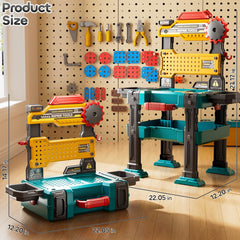 KIZONLY Hammer, screws, and wrenches set designed for early construction skills