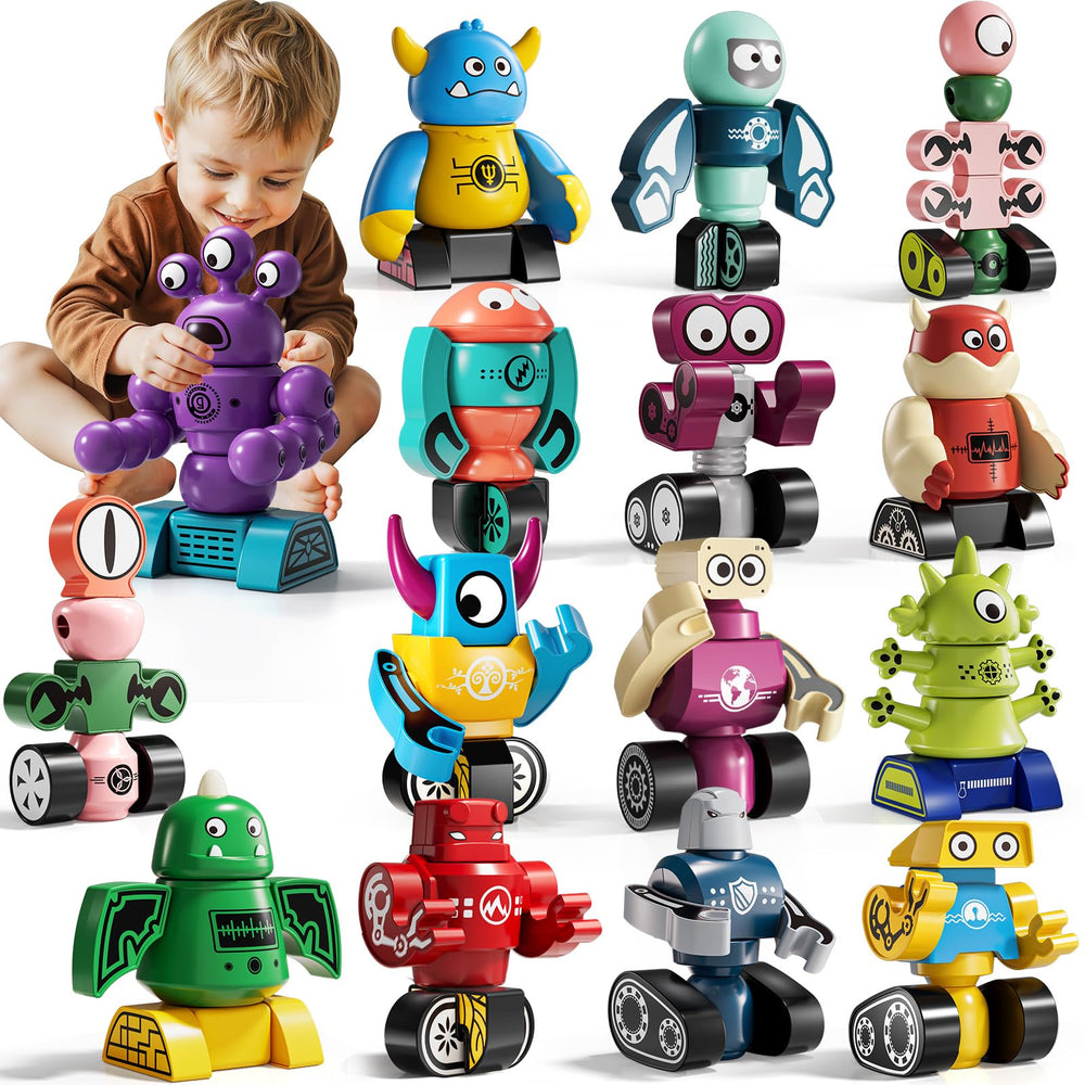 KIZONLY magnets robot blocks spark creative learning at home.