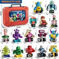 KIZONLY magnets robot blocks open-ended play encourages creativity and problem solving.