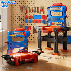 KIZONLY Portable tool storage box with handle for easy cleanup.