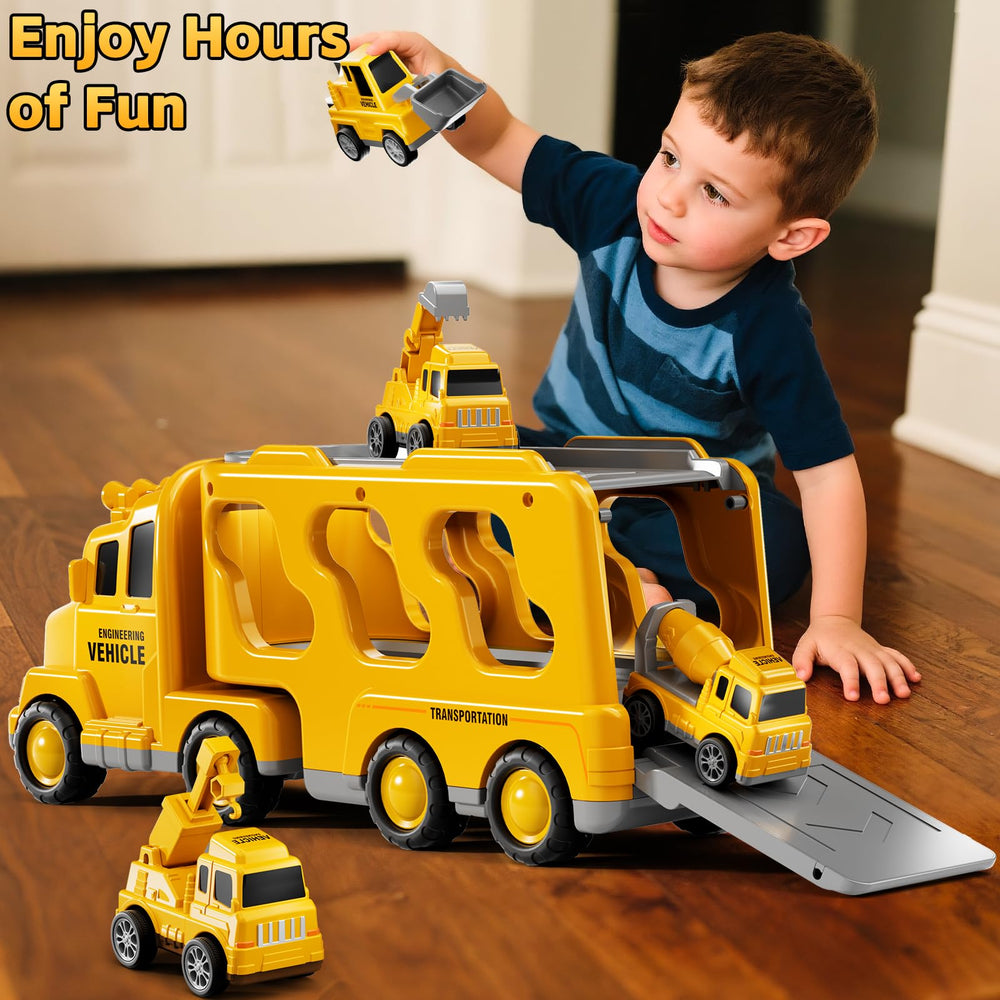 KIZONLY pushdozer truck toy featuring easy-push action for steady rolling