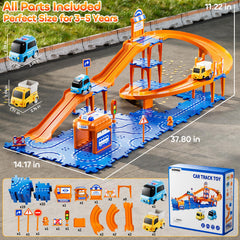 KIZONLY Puzzle Racer construction truck image perfect for storytelling during builds.