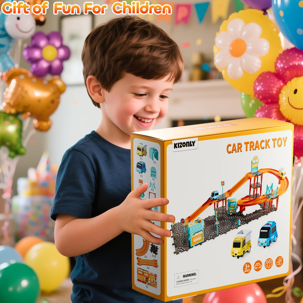 KIZONLY Puzzle Racer gift packaging shows ready-to-gift fun for birthdays.