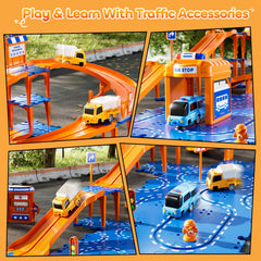 KIZONLY Puzzle Racer overpass image with height variety for multi-level racing.