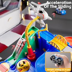 KIZONLY three small cars—police, ambulance, taxi—for imaginative play.