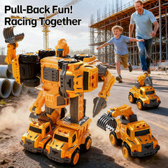 KIZONLY Transform Toys 5in1 drilling truck—easy connections for curious builders.
