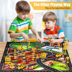Kizplays oversized map and traffic signs encourage scenario-based play.