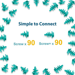 Kizzikids Screws Kit Top-up 180 Piece—cardboard tools set ideal for hands-on learning