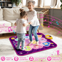 KIZZYEA Dance Mat showing seven modes for varied kid activities