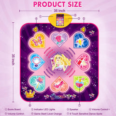 KIZZYEA Dance Mat with anti-slip back to keep dancers safe