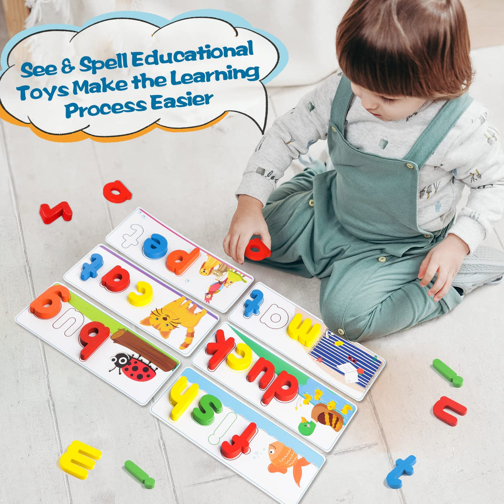 KIZZYEA stack-and-spell bricks encourage spelling practice with engaging hands-on activity.