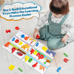 KIZZYEA stack-and-spell bricks encourage spelling practice with engaging hands-on activity.