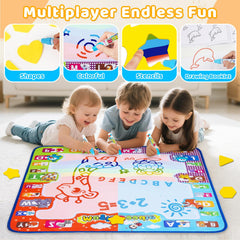 KIZZYEA water doodle mat pattern molds aid drawing skills.