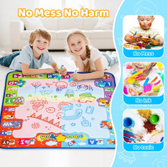 KIZZYEA water doodle mat templates encourage guided practice and creativity.
