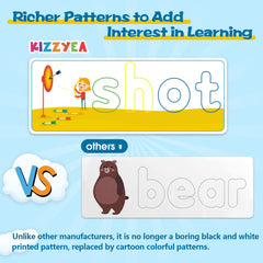 KIZZYEA wooden letter blocks support early literacy and fine motor practice.