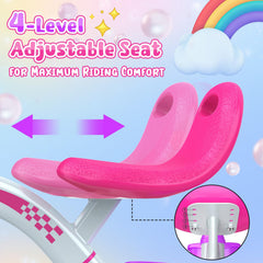 Kkdi toddler tricycle adjustable seat levels demonstrate growth with your child.