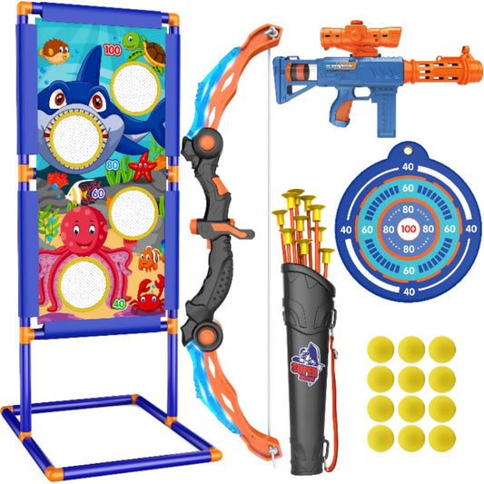 KKONES bow and arrow set assembled for playtime indoors