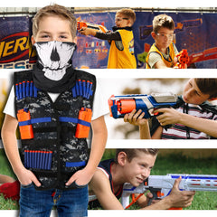 KKONES two-pack vest kit ready for indoor and outdoor Nerf games