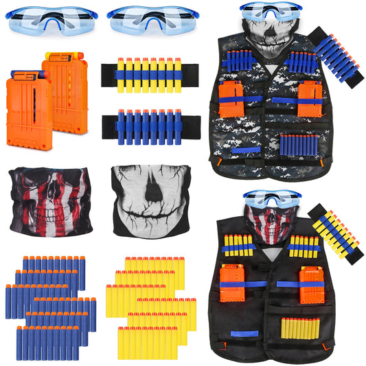 KKONES Nerf darts in vest kit for safe, energetic play