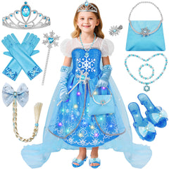 KKONES princess dress light-up skirt shines for magical evening play