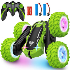 KKONES remote control car front view with LED headlights for night play