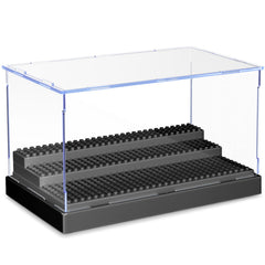 KKU minifigure display case front view with clear acrylic protection.