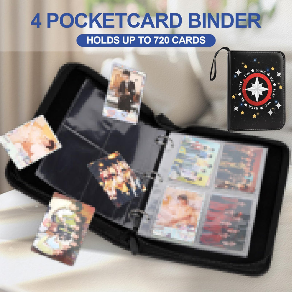KKUHTY SKZ merch card binder open layout enabling quick browsing