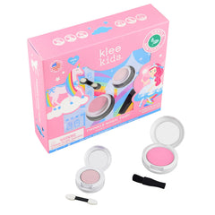 Klee Naturals Pastel Skies eye shadow compact close-up; gentle, mineral-based color.