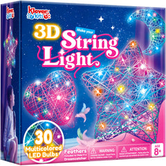 Klever Kits 3D string art star balloon glows as a playful nightlight.