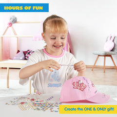 Klever Kits pink plain baseball cap ready for personalized designs.