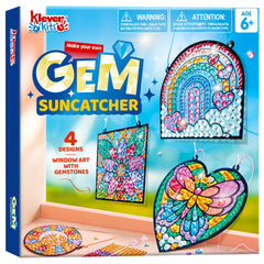 Klever Kits butterfly circle suncatcher for vibrant window art and kid-friendly crafting.