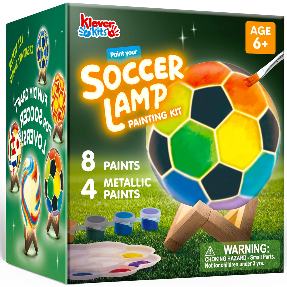 Klever Kits DIY Soccer Night Light assembly guide for kids' room decor