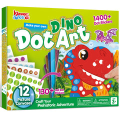 Klever Kits dot art kit collection provides varied canvases for imaginative play.