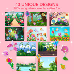 Klever Kits Foil Art Kit butterflies sheets capture vibrant detailing during play.