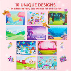 Klever Kits foil art kit fairy canvas with sparkling foil effect