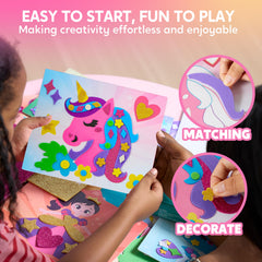 Klever Kits independent play image featuring ages 3-7 and focused creativity