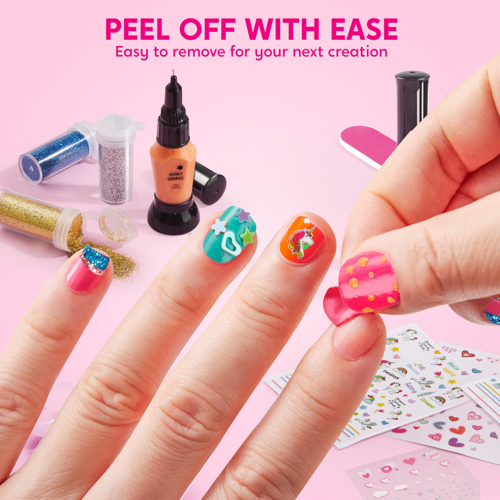 Klever Kits instruction guide offers simple steps for nail art ideas.