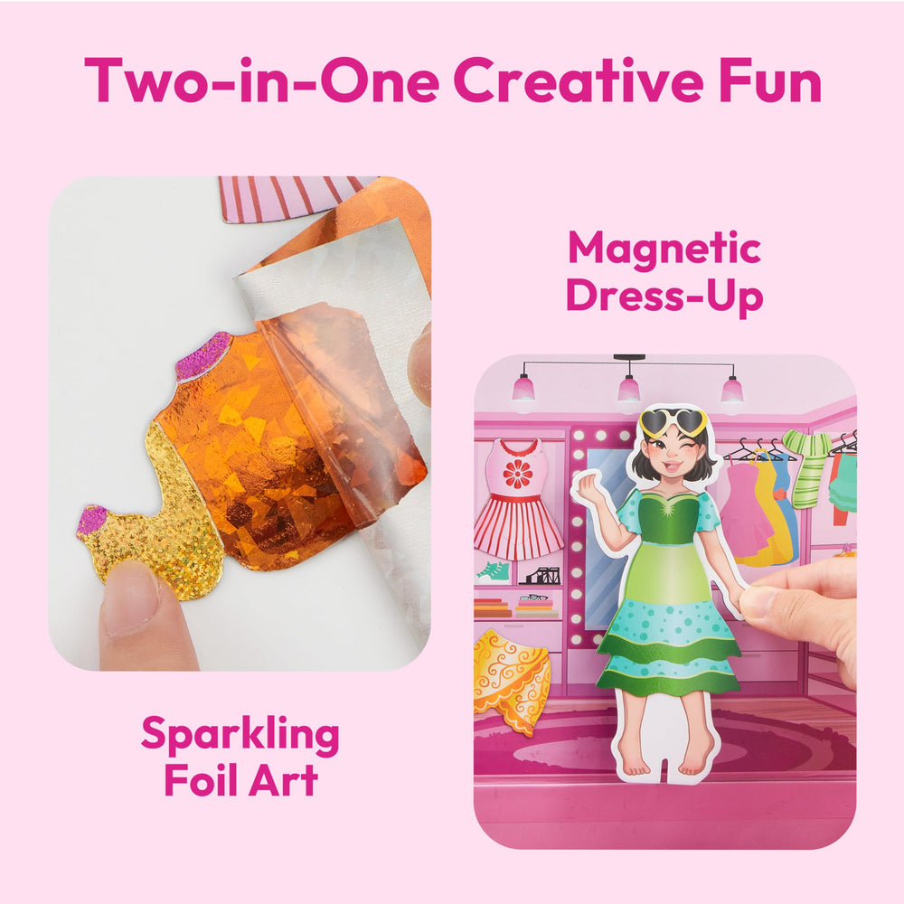Klever Kits magnetic clothing pieces enable endless outfit mashups.