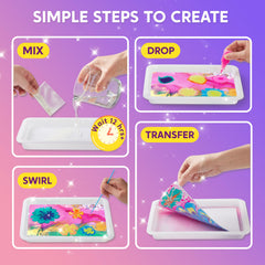Klever Kits tools like styluses and pipettes support crisp marble effects.