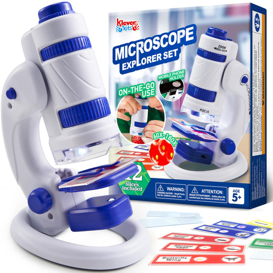 Klever Kits Microscope Explorer Set portable view for on-the-go science exploration