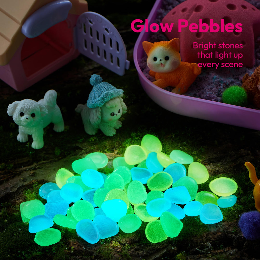 Klever Kits cute pet figures enhance interactive pretend play sessions.