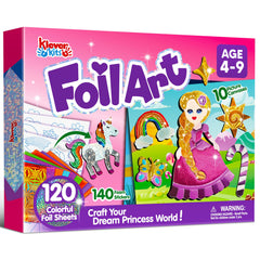 Klever Kits Princess Foil Art Kit pack of supplies for mess-free crafting