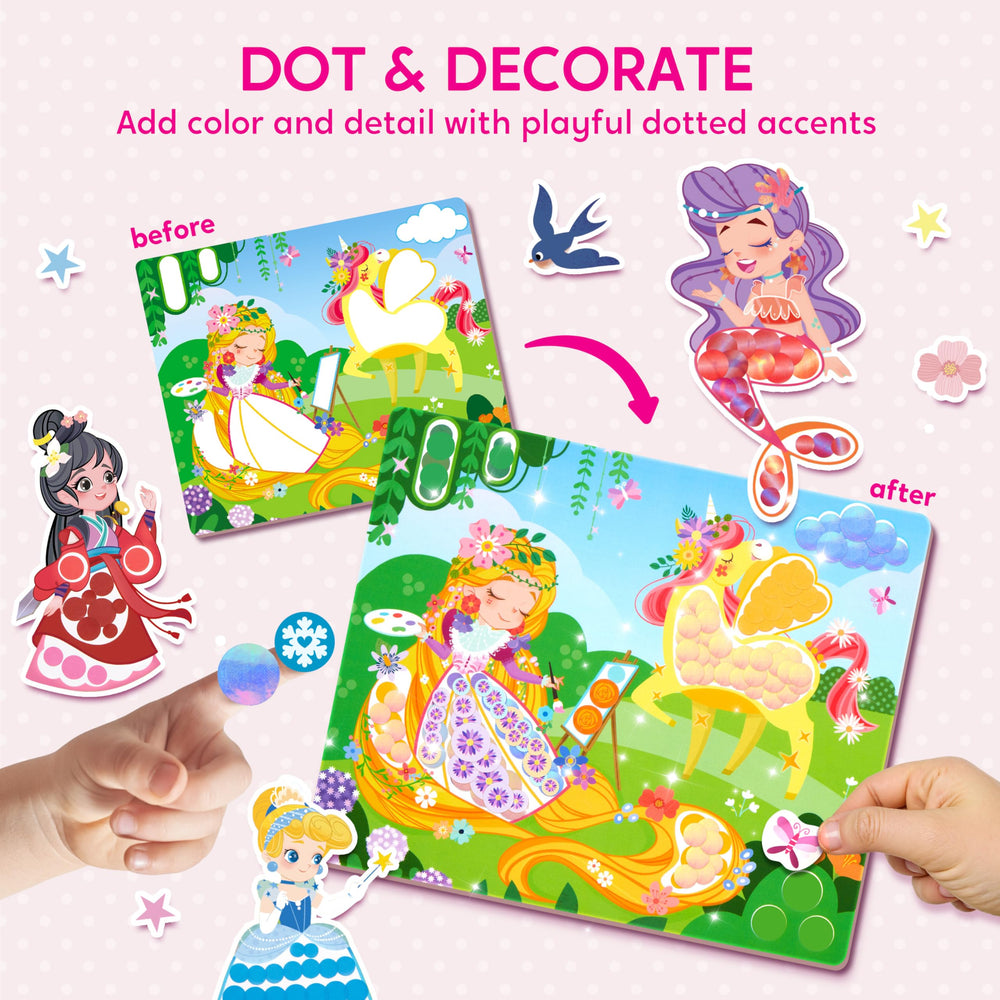 Klever Kits Princess Sticker Application encourages hands-on decorating and storytelling