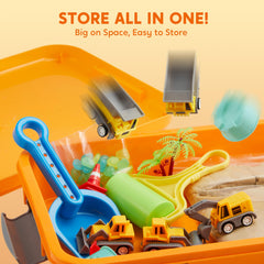 Klever Kits sandbox with lid for tidy storage and outdoor play
